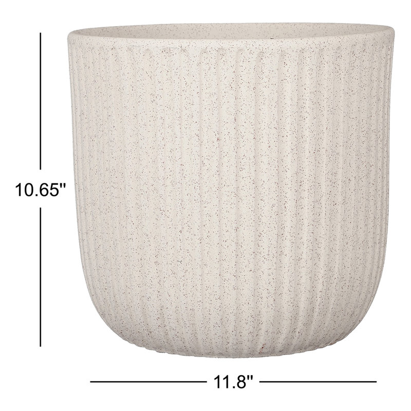 Topher Terracotta Pot Planter, 10.65" H x 11.8" W x 10.65" D
