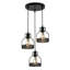 Lebow 3 - Light Black Cluster Pendant