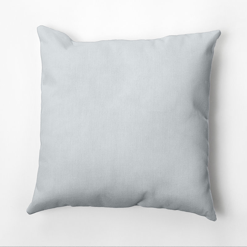 Housse de coussin Ajibola, Bleu léger, 18 po x 18 po, Polyester/ bourre en polyester