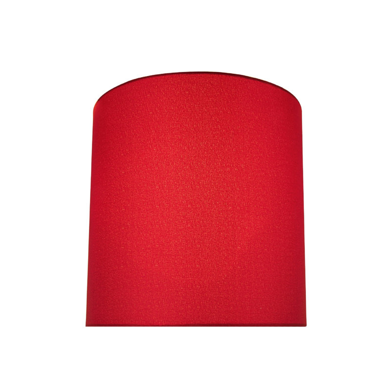 Abat-jour tambour en lin 10 "(Uno) en rouge sang, Rouge sang