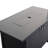 Smoked Glass Metal Rectangle Fire Pit