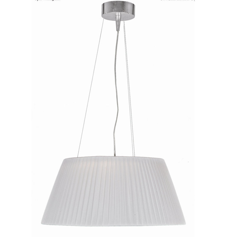 Nude 3 - Light Polished Chrome And Matt Drum Pendant