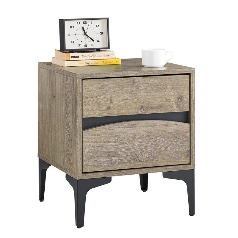 40cm W Manufactured Wood Bedside Table