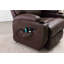 Fauteuil inclinable électrique en cuir Jesseca-341504367