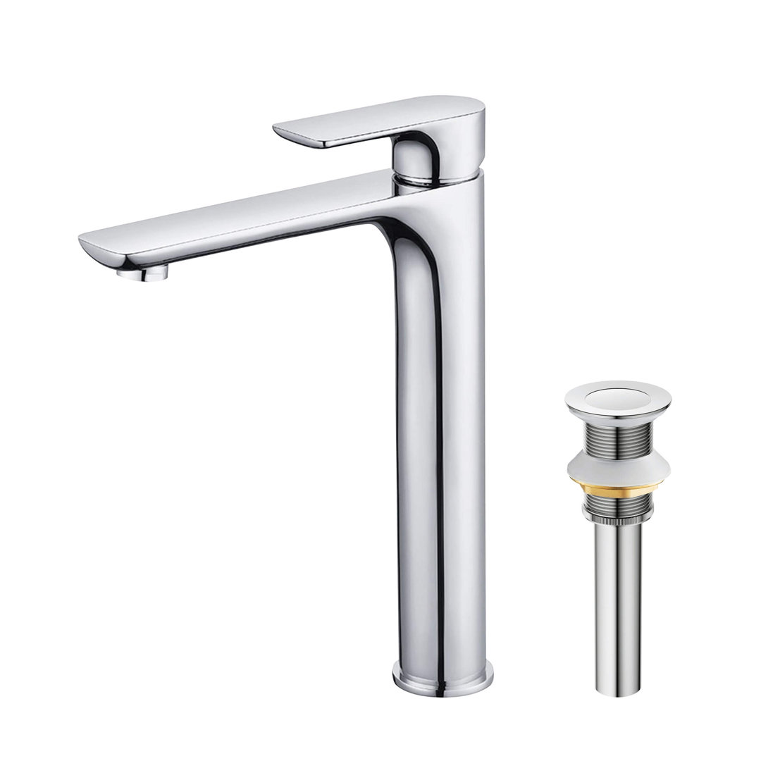 Tender Single Handle Vessel Sink Bathroom Faucet with Drain Assembly KIBI 