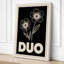 Duo Blooms Botanical 1 Piece Wrapped Canvas Wall Art-1479963053-1479963055