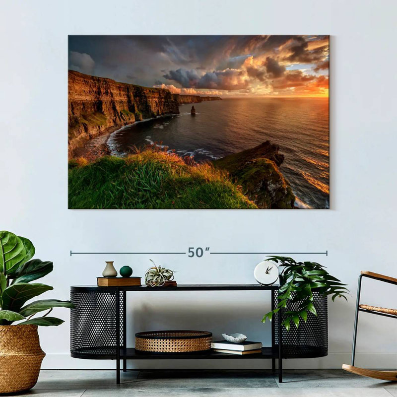 Senne Cliffs Of Moher Before Dark, 34" H x 51" W