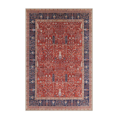 Tapis oriental orange