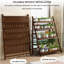 Support pour plante pliable à 4 niveaux en bambou - peu encombrant et durable-229999764-229999770