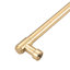 Pack Paquet de 10 Pull Poignée d'armoire cylindrique moderne en alliage de zinc antique-129873289-129873290