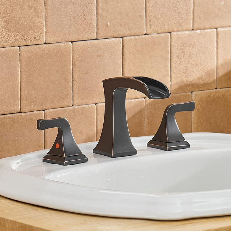 2-handle Bathroom Faucet with Drain Assembly, Oil Rubbed Bronze