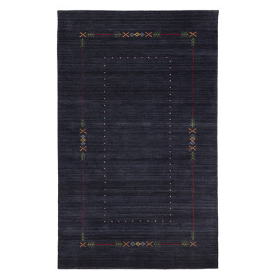 Tapis bleu marine Kashkuli Gabbeh 4 pi 11 po x 7 pi 10 po
