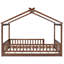 Structure de lit double en bois de noyer avec clôture pour et adolescents, pin, cadre de repos pour adolescents, noyer, clôture, fabrication en pin massif, mieux-536261738-536261740