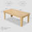 Modern 71 Inch Farmhouse Dining Table, Rectangular Wooden Table for 6-8, Heavy-Duty Family Kitchen Table, Easy Assembly-885188577
