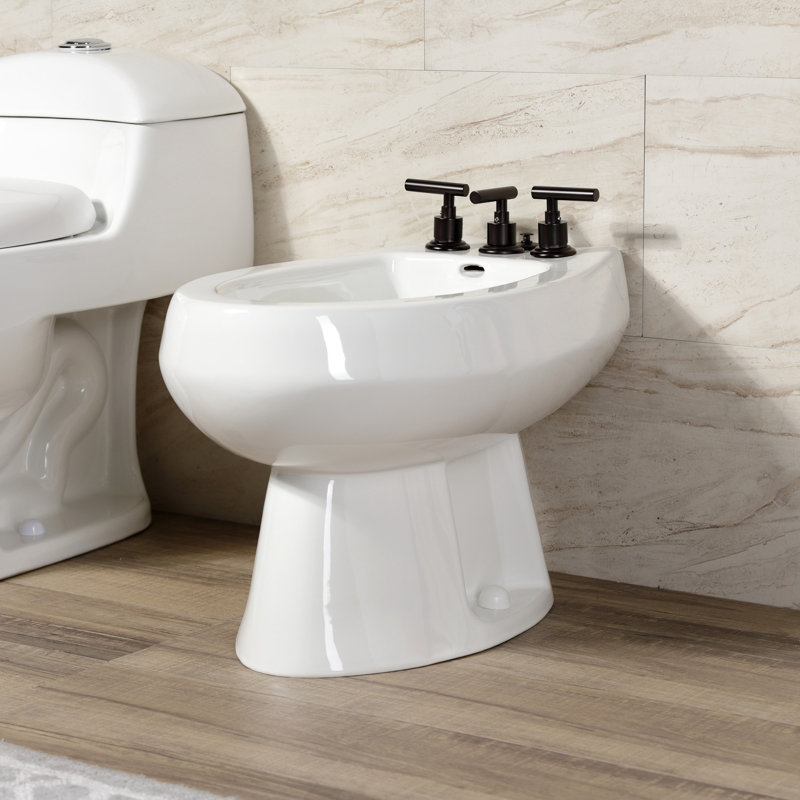 Robinet de bidet à poignée verticale Kingston, Bronze frotté à l'huile