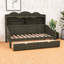 Lit de jour simple avec tiroirs de rangement et tablettes-766360862