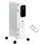 HOMCOM 1370W 4675 BTU Electric Radiator Space Heater with Adjustable Thermostat and with Digital Display