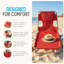 Chaise longue autoportante Ostrich The Original, Facedown Beach, rouge-1904357826