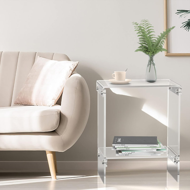 Table de bout ouverte avec rangement Hayler