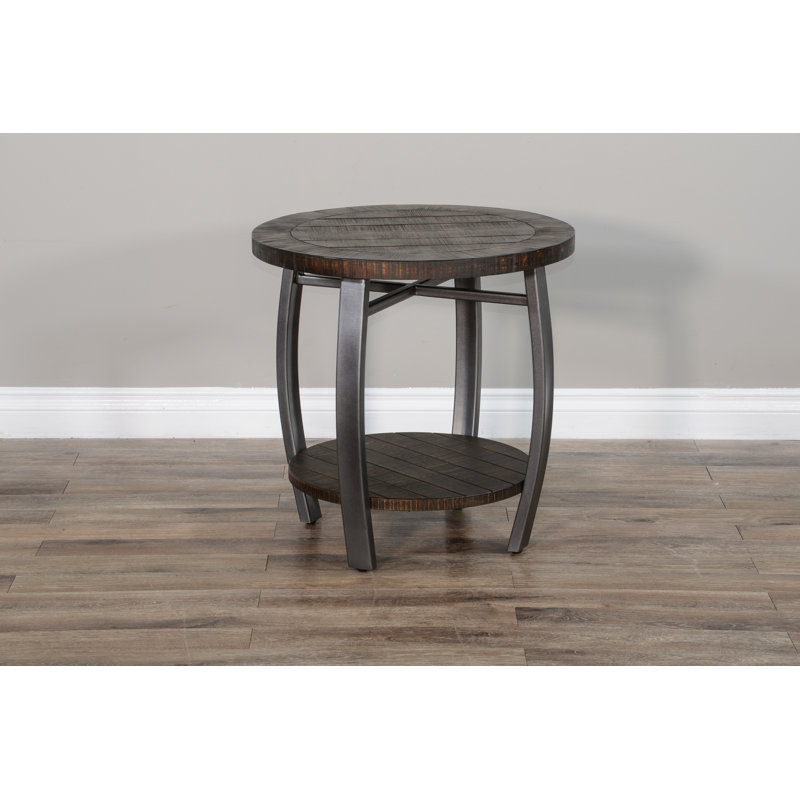 Bridgecliff Solid Wood Top End Table