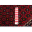 Tapis rouge rétro 6 pi 8 po x 9 pi 4 po Evey