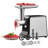 Meat Grinder, 3 Lbs/Min Capacity Electric Meat Grinders with Blade, Grinding Plate, Sausage Maker, Kubbe Kit, Stainless Steel Meat Mincer for Home Kitchen