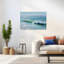 «Blue Ocean Waves I», reproduction d'art contemporain sur plage-1672399580