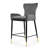 Upholstered Counter Stool with Metal Frame