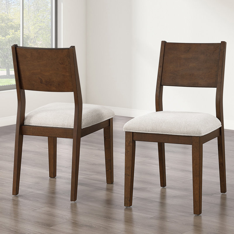 Chaise rembourrée en bois massif Canton, H 36 po x l 19 po x P 21,50 po