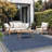 Blue/Gray Geometric Indoor/Outdoor Rug-2022483973