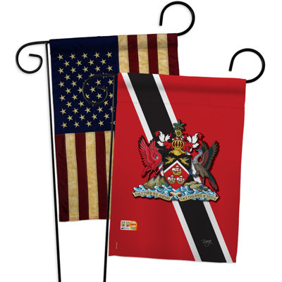 Ensemble de drapeaux décoratifs décoratifs en polyester 2 faces 19 x 13 po