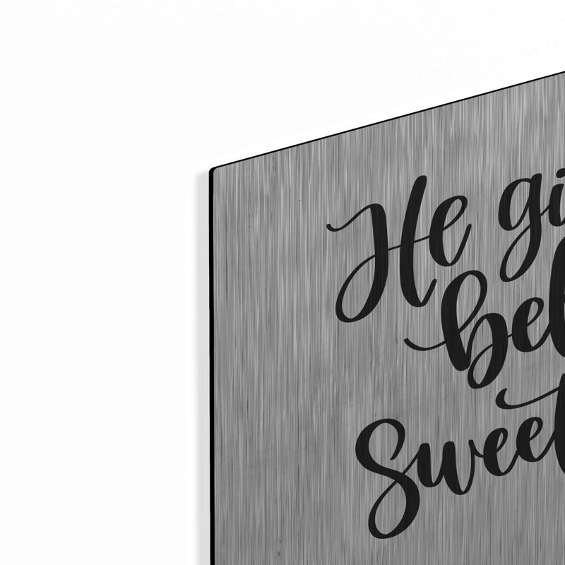 «Sweet Sleep» par imperfect Dust, art mural en métal, 24 po x 16 po