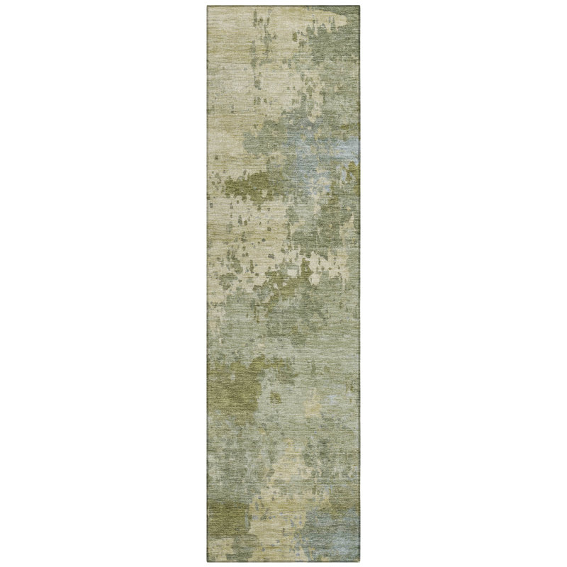 Machine Washable Indoor/Outdoor Jocelyn ACN2143 Abstract Rug, Runner 2'3" x 7'6"