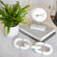 Interlocking Loop Knot Statement Marble Sculpture Decor-1964333811