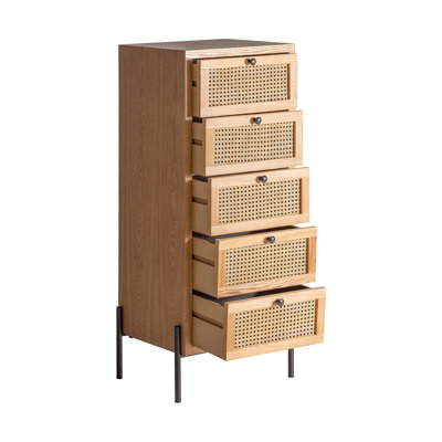 Hardtner 45cm W 5 - Drawer Chest of Drawers