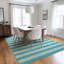 Tapis turquoise intérieur / extérieur lavable à la machine Chantille ACN530-1288133025