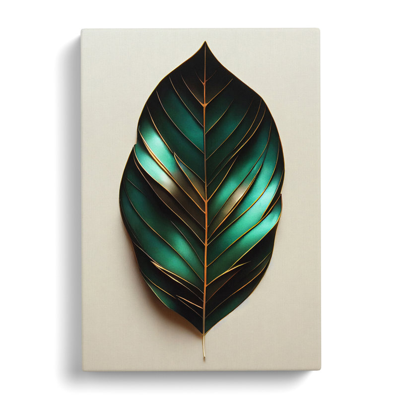 The Beautiful Leaf - Wrapped Canvas Print, 50cm H x 35cm W x 3cm D