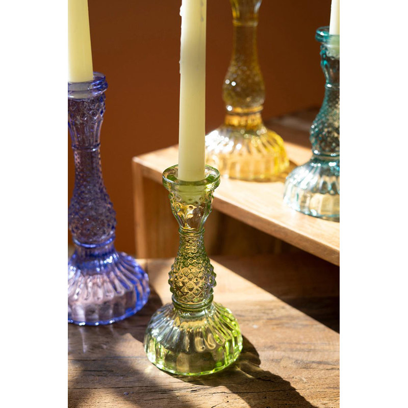 Elberon 8.5" Glass Tabletop Candlestick