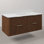 Eureka 48 In. Single Rectangle Sink Floating Bathroom Vanity with Cultured Marble Top in Truffle Oak