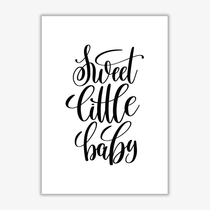 Sweet Little Baby - Print, No Frame, 42 cm H x 30 cm W x 1 cm D