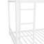 Lit superposé simple au-dessus d'un lit simple en métal / métal robuste robuste / réduction du bruit / barrière de sécurité / aucun sommier tapissier requis, blanc-120073578