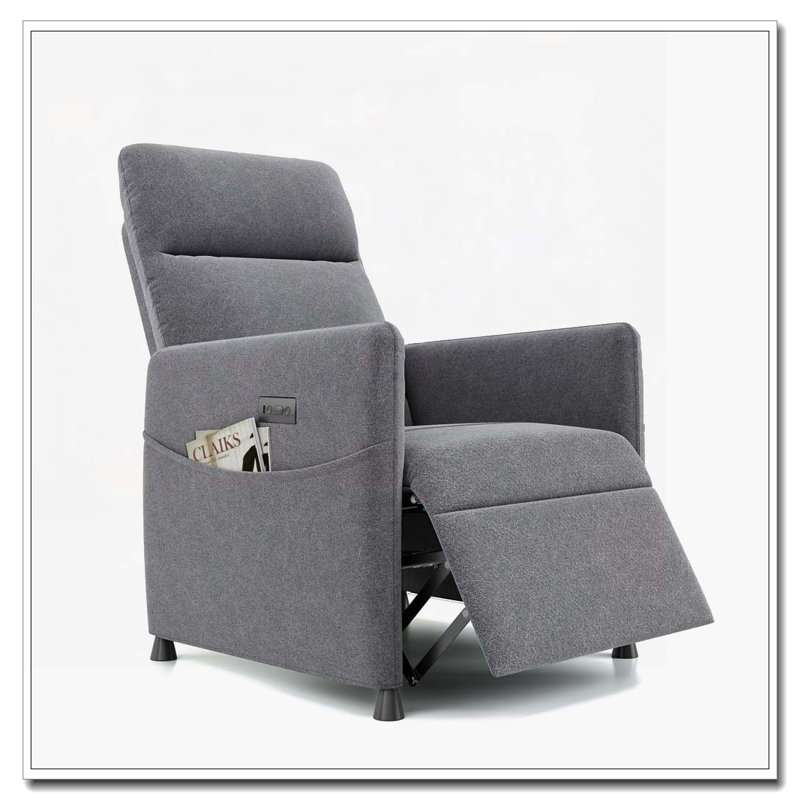 Power Recliner Chair, Light Gray