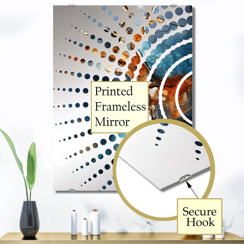 Knezova - Miroir mural en marbre MIR137634, 40 po x 30 po