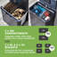 Stainless Steel Motion Sensor Recycling Bin - 50L