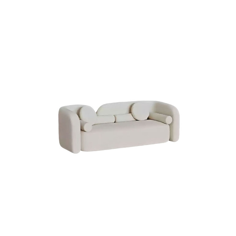Petits poils plats de sable crème, H 25,59 po x l 94,49 po x P 28,35 po, 4