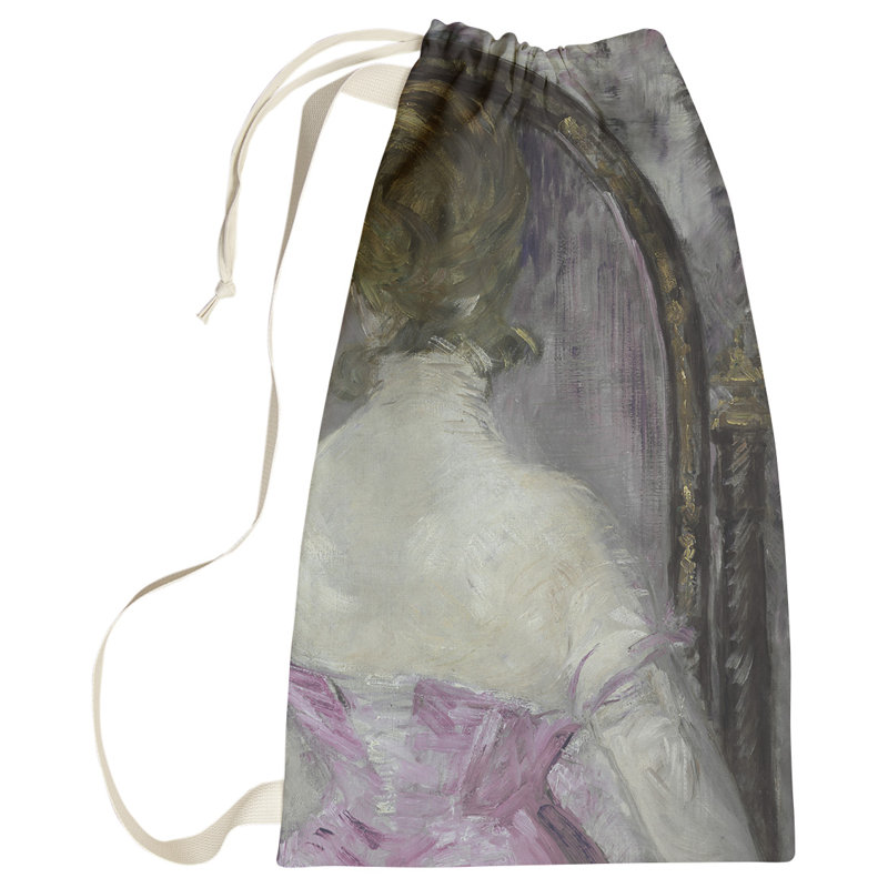Fabric Laundry Bag with Handles, Small ( 64" H x 20" W x 1.5" D), Pink