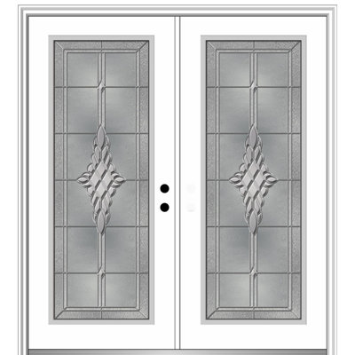 Grace 82.25'' Glass Steel Front Entry Doors