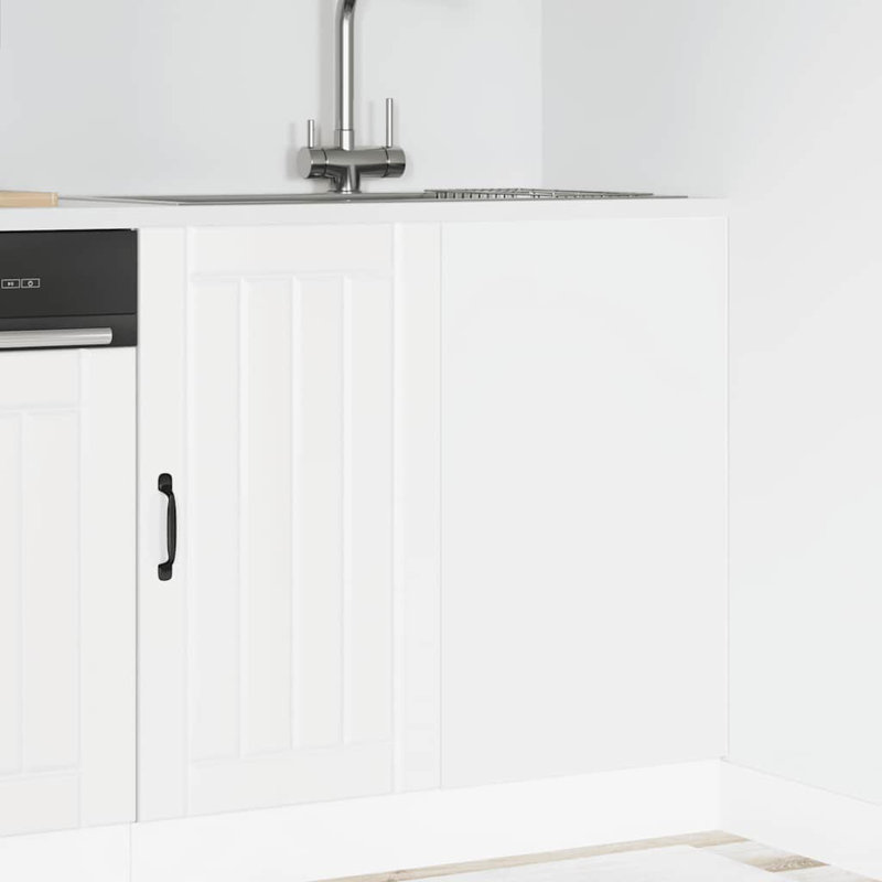 Takai Kitchen Base Cabinet "Lucca" Engineered Wood, white