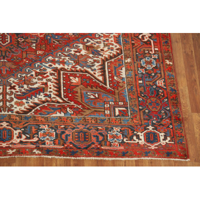 Red Medallion Traditional Area Rug 8x11