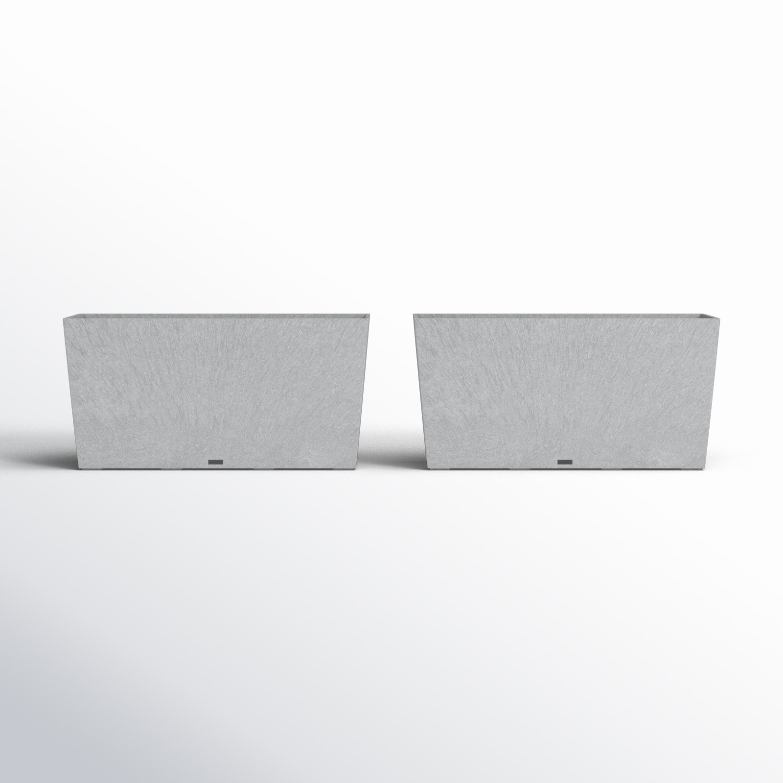 Pure Series Midori Planter, Charcoal Gray, 19.75" H x 39.5" W x 12.5" D, 2